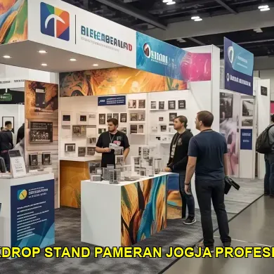 backdrop stand pameran jogja profesional